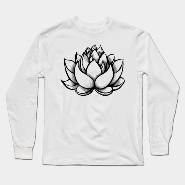 Lotus Long Sleeve T-Shirt by jitkaegressy